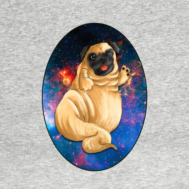 Jabba the pug by Hewiie